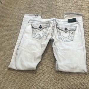 True religion Julie jeans gray acid wash size 29